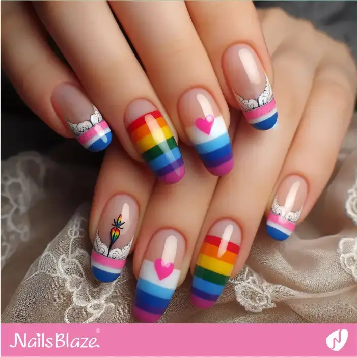 Nail Design for Pride Parade Event | Pride | LGBTQIA2S+ Nails - NB2073